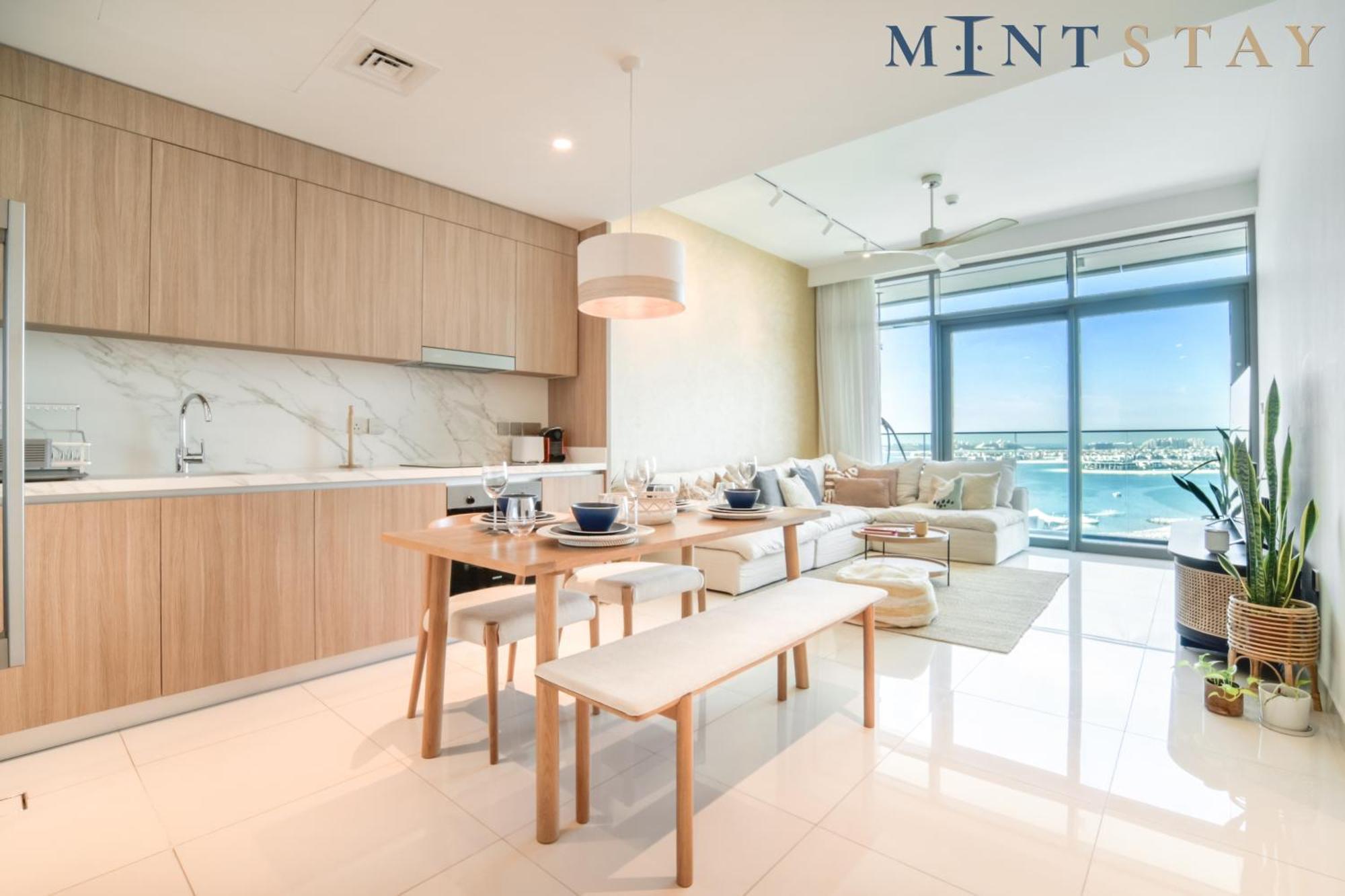 Beach Vista 1 Emaar Beachfront - Mint Stay دبي المظهر الخارجي الصورة